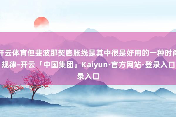 开云体育但斐波那契膨胀线是其中很是好用的一种时间规律-开云「中国集团」Kaiyun·官方网站-登录入口